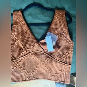 Anthropologie cropped tank top